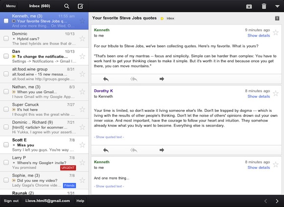 Gmail-iPad Gmail App for iPad