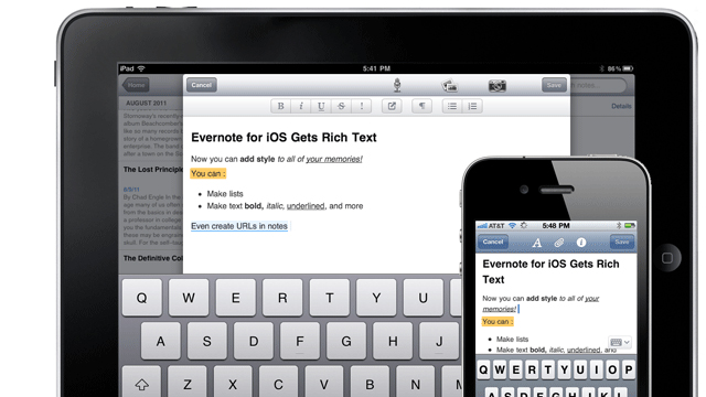 evertnote-update Evernote aktualizoval iOS aplikáciu