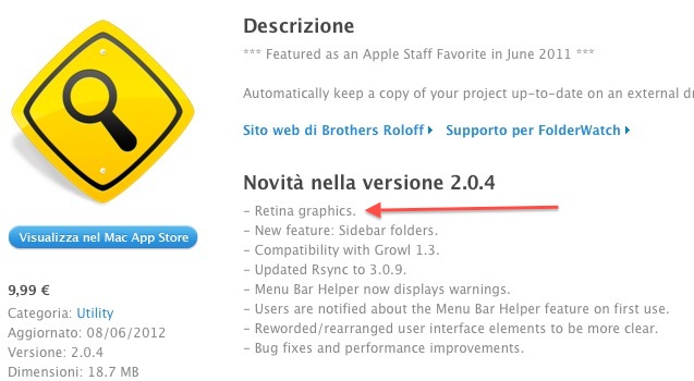 FolderWatch with Retina Graphics