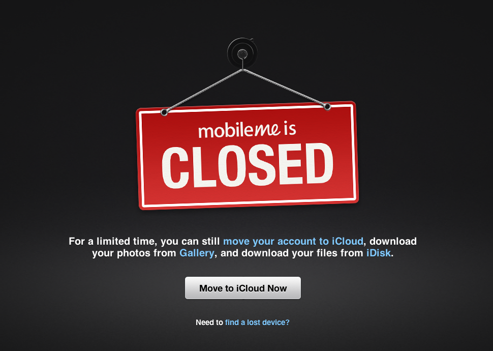 MobileMe Exspirácia