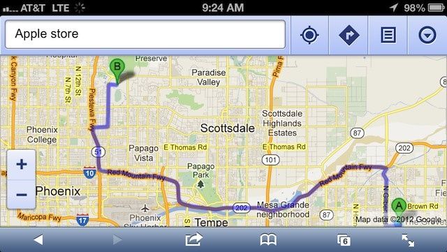 iOS 6 Maps - Alternatives - Google