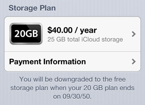 iCloud 2050 expire