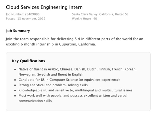 Apple Ponuka Zamestnania