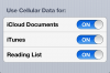 iOS 6 Celulard Data Options